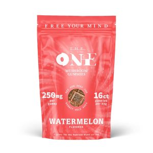 THE ONE: 16-Count 250mg Microdose Gummies with Mushroom Extract – Watermelon